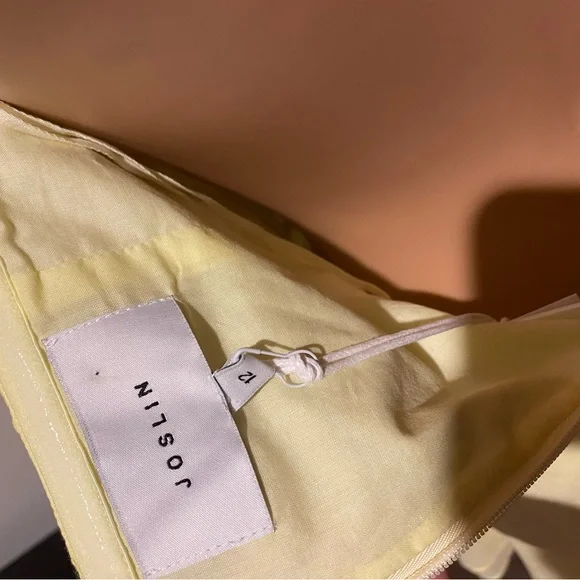 Josiln Frances Cotton dress in solar yellow BnWT size 12 - Picture 3 of 12